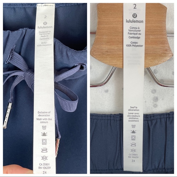 Lululemon On the Fly Crop Woven 23" True Navy 2 - Picture 10 of 12